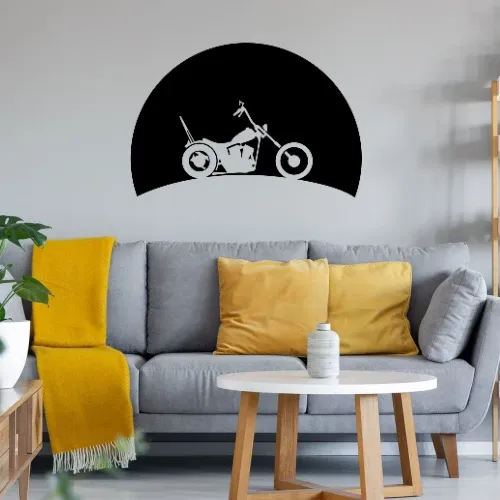 Chopper im Sonnenuntergang Wandtattoo