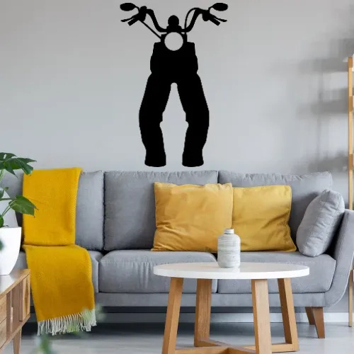Chopperhose Wandtattoo