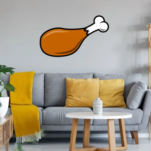 Comic Fleischkeule farbig Sonstig. Wandtattoo Comic Fleischkeule farbig Wandtattoo