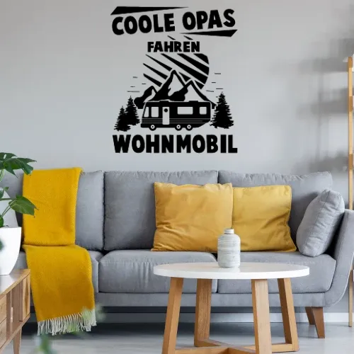 Cooler Camper Opa Wohnmobil Womo Großvater Rentner Sonstig. Wandtattoo Cooler Camper Opa Wohnmobil Womo Großvater Rentner Wandtattoo