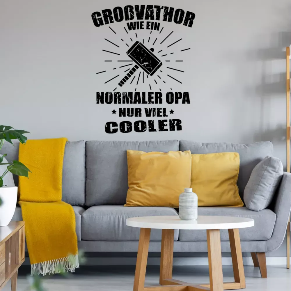 Cooler Großvater Opa - Groß-Vathor Vatertag Motiv Wandtattoo Sonstig. Wandtattoo