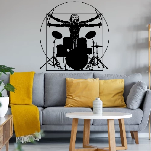 Da Vinci Schlagzeug Sonstig. Wandtattoo