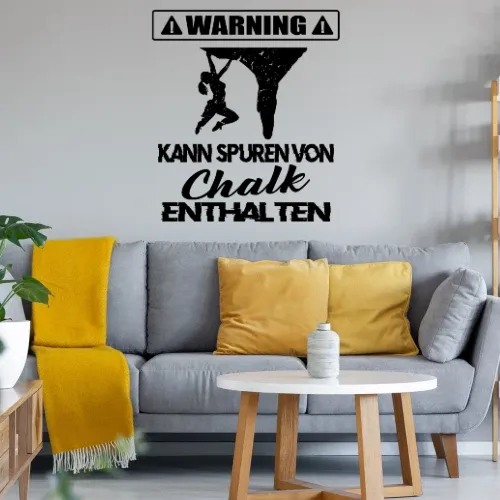Damen Boulderer Kletterer Magnesia Chalk Designs Sonstig. Wandtattoo Damen Boulderer Kletterer Magnesia Chalk Designs Wandtattoo