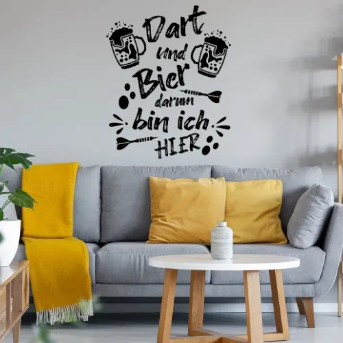 Dart Bier Darten Dartabend Dartspieler Geschenk Sonstig. Wandtattoo Dart Bier Darten Dartabend Dartspieler Geschenk Wandtattoo