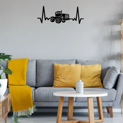 DDR Trecker Herzschlag K700 Schlepper Traktor Puls Sonstig. Wandtattoo