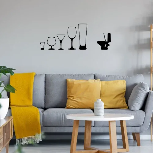 Der Weg zur Toilette Sonstig. Wandtattoo