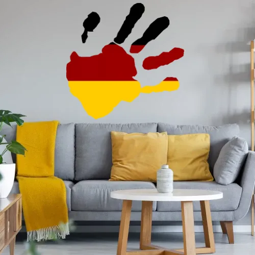 Deutschland Hand aufs Herz Sonstig. Wandtattoo Deutschland Hand aufs Herz Wandtattoo