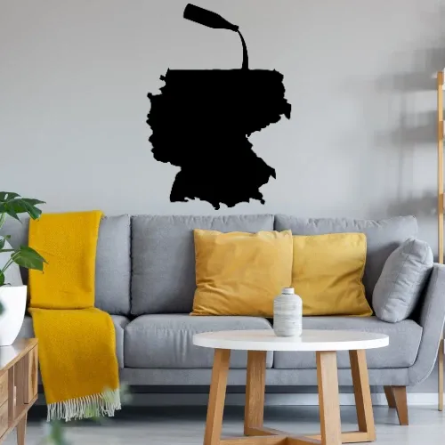 Deutschland mit Bier gefüllt Sonstig. Wandtattoo