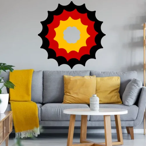 Deutschland Ritzel Wandtattoo