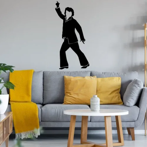 Disko Tänzer Elvis Wandtattoo