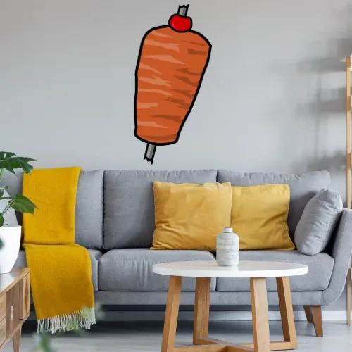 Dönerspieß Kebab Wandtattoo