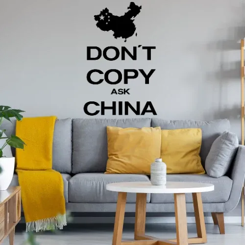 don´t copy ask china Wandtattoo
