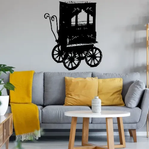 Drehorgel Sonstig. Wandtattoo