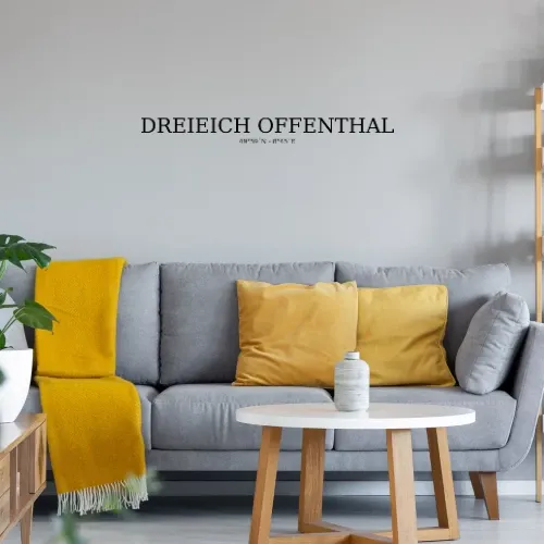 Dreieich Offenthal Koordinaten Wandtattoo