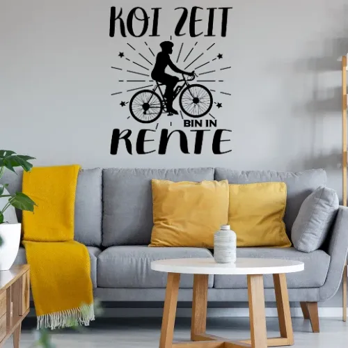 E-Bike Rente Koi Zeit Ebike Rentner Schwäbisch Sonstig. Wandtattoo