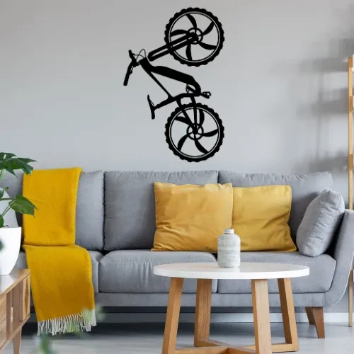 Ebike Fahrrad Vertikal Trail MTB Ebiker Radfahrer Wandtattoo