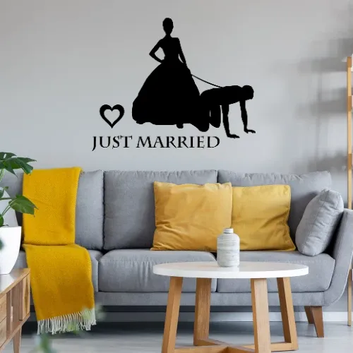 Ehemann von Frau an Leine Sonstig. Wandtattoo