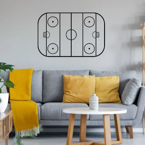 Eishockeyfeld Wandtattoo