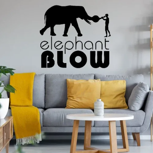 elephant blow Sonstig. Wandtattoo