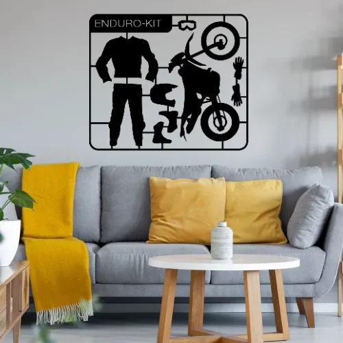 Enduro Cross Kit Wandtattoo