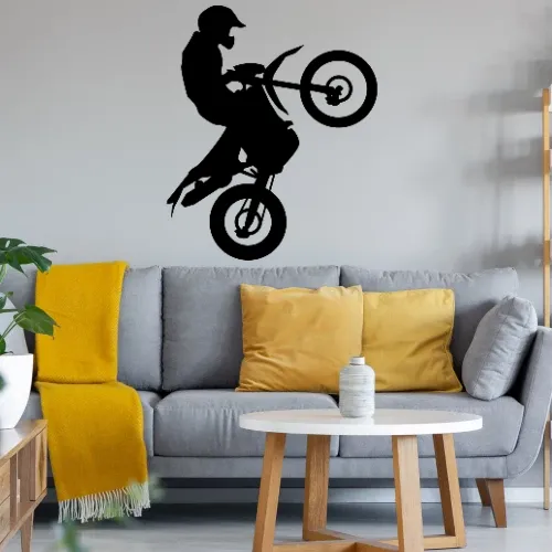 Enduro Sprung Wandtattoo