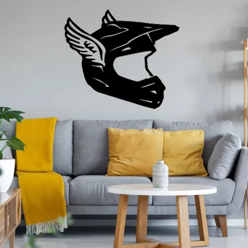 Endurohelm Engel Wandtattoo