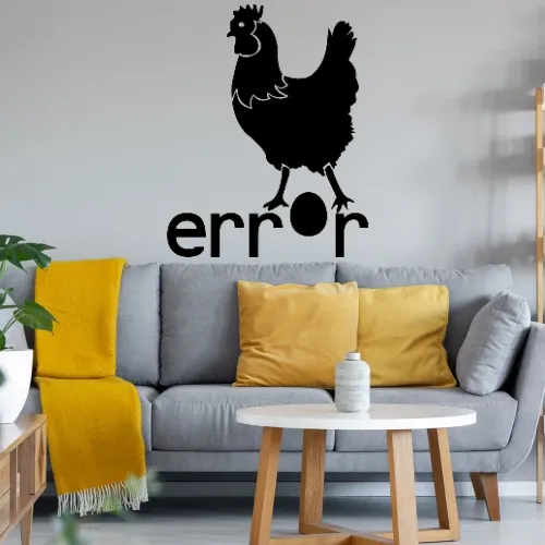 Error Huhn Sonstig. Wandtattoo