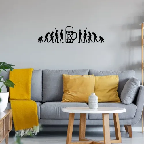 Evolution Bier Sonstig. Wandtattoo