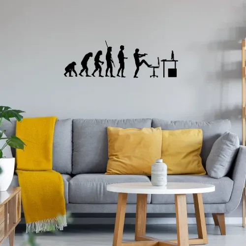 Evolution PC Schuss Sonstig. Wandtattoo
