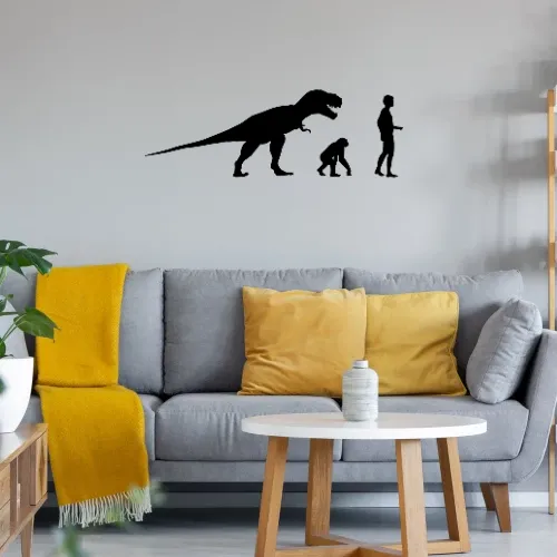 Evolution Saurier Rex Wandtattoo