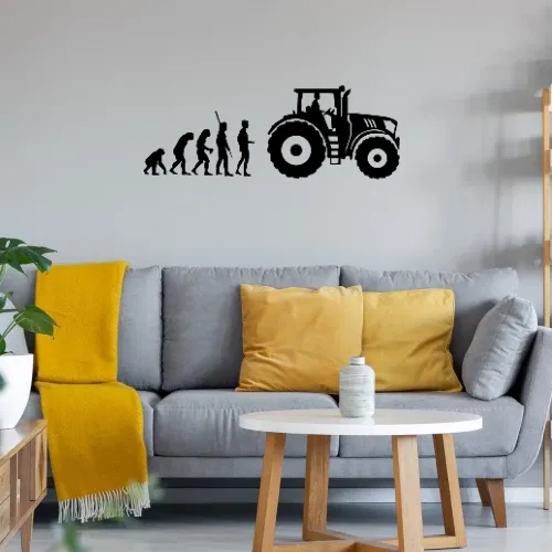 Evolution Traktor Sonstig. Wandtattoo
