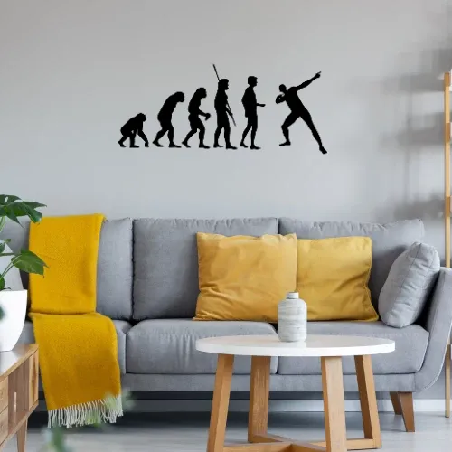 Evolution Usain Bolt Sonstig. Wandtattoo