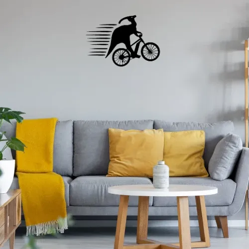Fahrradfahren MTB Bike Dino Radfahrer Dinosaurier Sonstig. Wandtattoo Fahrradfahren MTB Bike Dino Radfahrer Dinosaurier Wandtattoo
