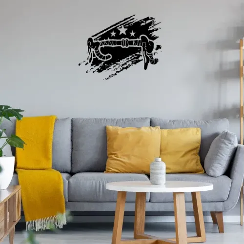 Fahrradlenker Vintage Rennrad Radfahrer Wandtattoo