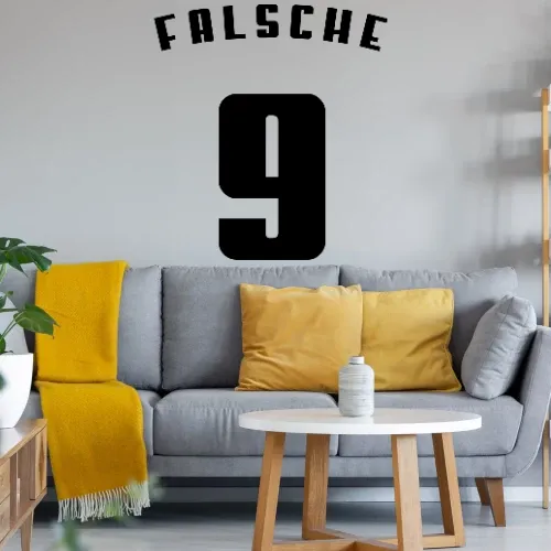 falsche Neun 9 Rückennummer Sonstig. Wandtattoo