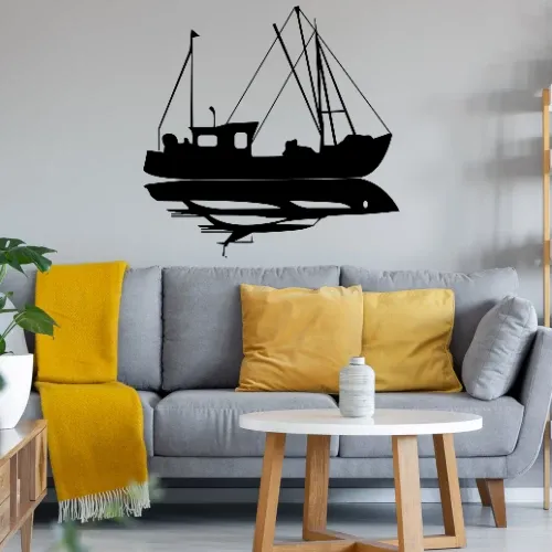 Fischkutter vs. Yacht Sonstig. Wandtattoo