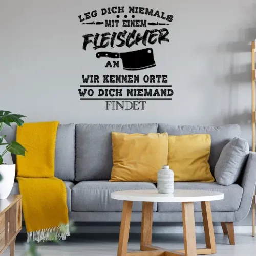 Fleischer Metzger Orte Fleischermeister Schlachter Sonstig. Wandtattoo Fleischer Metzger Orte Fleischermeister Schlachter Wandtattoo