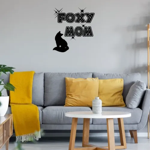 Foxy Mom - Fuchs Fuchsliebhaber Sonstig. Wandtattoo Foxy Mom - Fuchs Fuchsliebhaber Wandtattoo