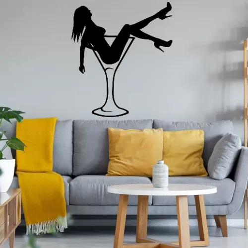 Frau im Glas Sonstig. Wandtattoo