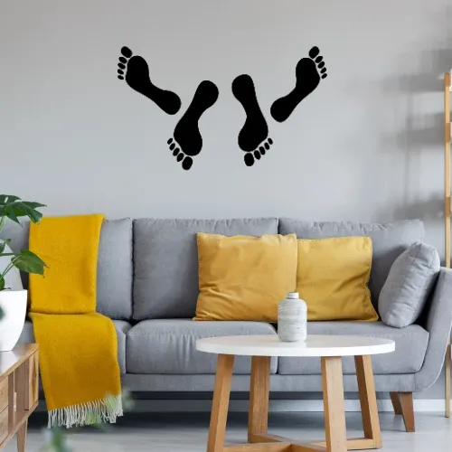 Fußabdruck Pärchen Sonstig. Wandtattoo