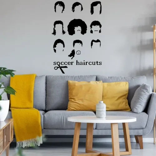 Fußballer Frisuren Sonstig. Wandtattoo