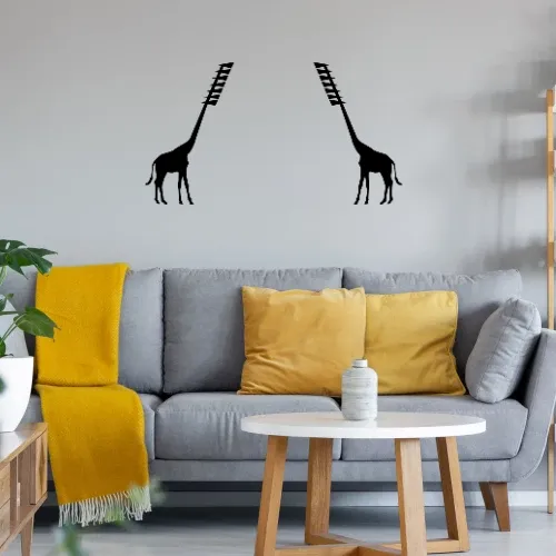Fußballstadion Giraffen Sonstig. Wandtattoo