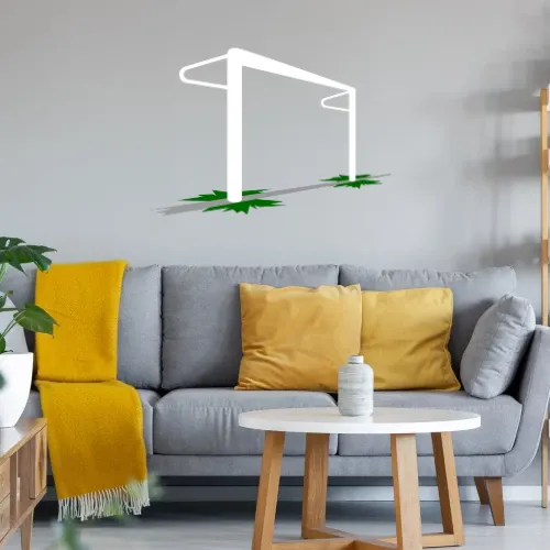 Fußballtor 3D Wandtattoo