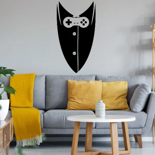 Gameranzug mit Controller Wandtattoo