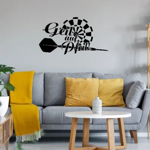 Geil auf Pfeil! Darts Sonstig. Wandtattoo