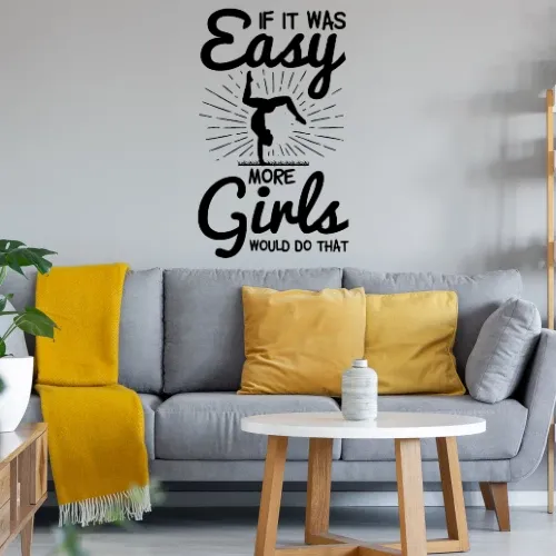 Gymnastik Turnerinnen Spruch Handstand Akrobatik Wandtattoo