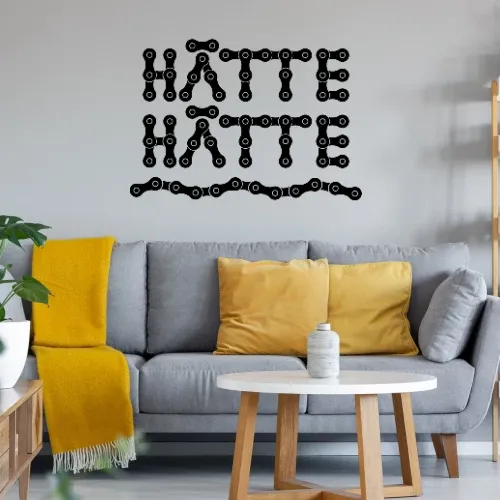 hätte hätte Fahrradkette Sonstig. Wandtattoo