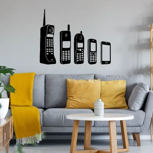 Handy Evolution Wandtattoo