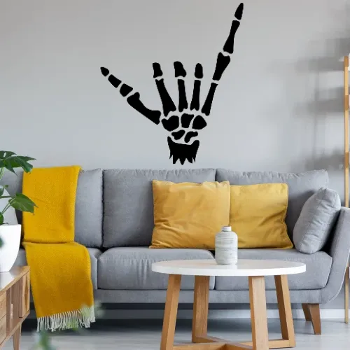 hang loos aus Knochen Wandtattoo