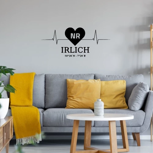 Herzschlag Neuwied Irlich Koordinaten Sonstig. Wandtattoo